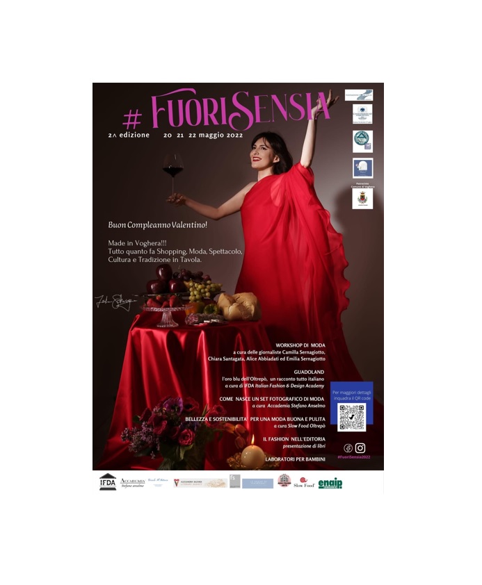 VOGHERA: Proseguono le celebrazioni fashion per VALENTINO con il #FuoriSensia dal 20 al 22 maggio con il patrocinio di Federazione Moda Italia