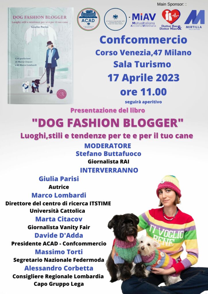 FEDERAZIONE MODA ITALIA ALL’INCONTRO ACAD-CONFCOMMERCIO SU “DOG FASHION BLOGGER”
