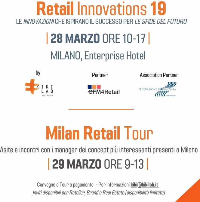 KIKI LAB: Convegno Retail Innovations 19 e Milan Tour – Milano 28-29 marzo 2024