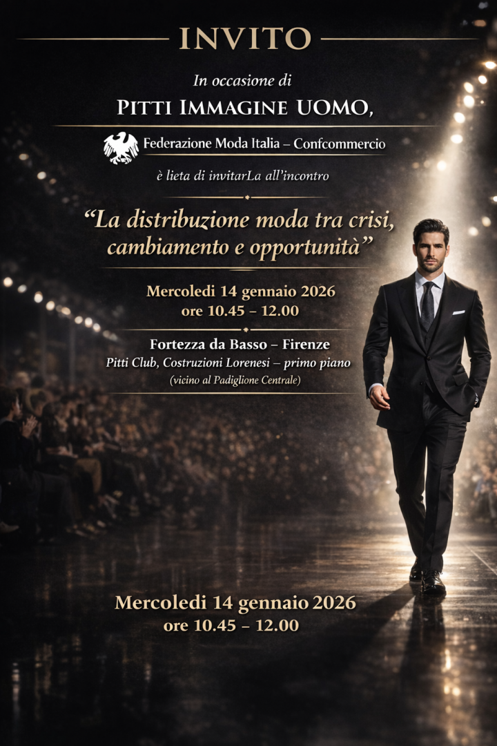 PITTI IMMAGINE UOMO: INCONTRO FEDERAZIONE MODA ITALIA-CONFCOMMERCIO
